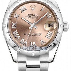 Rolex 178344 Pink Roman Oyster  Datejust 31mm Stainless 178344PinkRomanOyster 396879