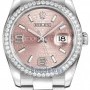 Rolex 116244 Pink Wave Oyster  Datejust 36mm Stainless S