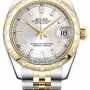 Rolex 178343 Silver Index Jubilee  Datejust 31mm Stainle