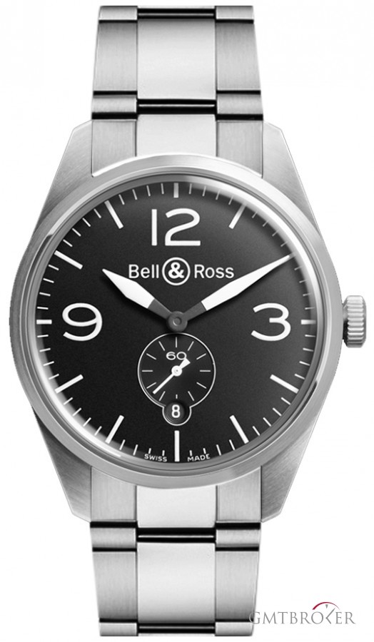 Bell & Ross BRV 123 Original Black Bracelet Bell  Ross BR 123 BRV123OriginalBlackBracelet 236879