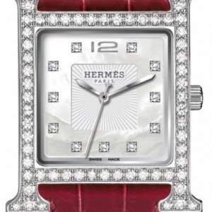 Hermès 036850WW00  H Hour Quartz Large TGM Midsize Watch 036850WW00 256389