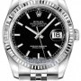 Rolex 116234 Black Index Jubilee  Datejust 36mm Stainles