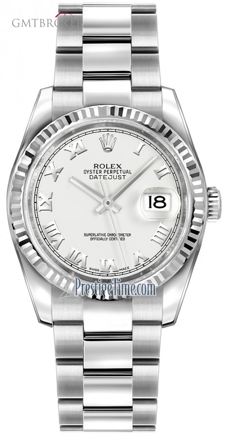 Rolex 116234 White Roman Oyster  Datejust 36mm Stainless 116234WhiteRomanOyster 259965