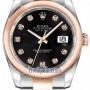 Rolex 116201 Black Diamond Oyster  Datejust 36mm Stainle