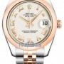 Rolex 178241 White Roman Jubilee  Datejust 31mm Stainles