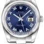 Rolex 116200 Blue Roman Oyster  Datejust 36mm Stainless