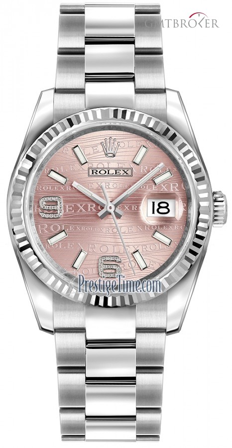 Rolex 116234 Pink Wave Oyster  Datejust 36mm Stainless S 116234PinkWaveOyster 266289