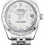 Rolex 178344 White Roman Jubilee  Datejust 31mm Stainles