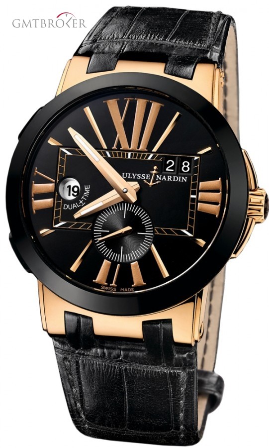 Ulysse Nardin 246-00-542  Executive Dual Time 43mm Mens Watch 246-00-5/42 178089