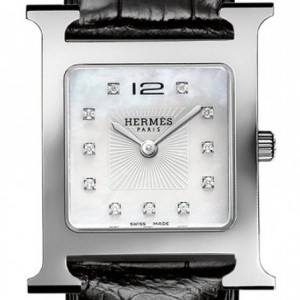 Hermès 036814WW00  H Hour Quartz Medium MM Ladies Watch 036814WW00 200393