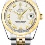 Rolex 178243 White Roman Jubilee  Datejust 31mm Stainles