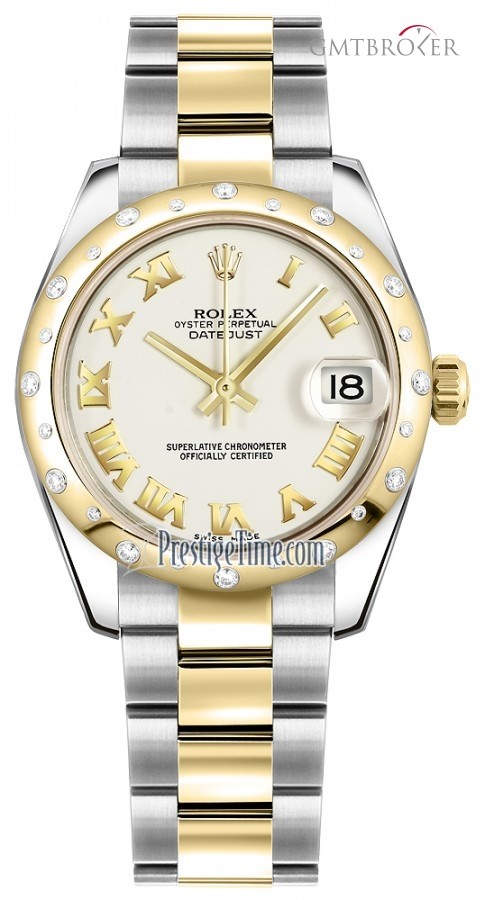 Rolex 178343 White Roman Oyster  Datejust 31mm Stainless 178343WhiteRomanOyster 427045