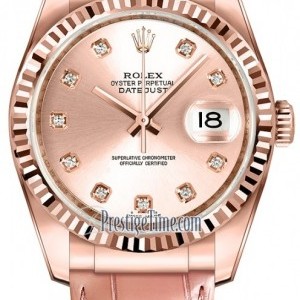 Rolex 116135 Pink Diamond  Datejust 36mm Everose Gold Mi 116135PinkDiamond 471401