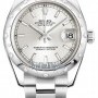Rolex 178344 Silver Index Oyster  Datejust 31mm Stainles