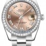 Rolex 178384 Pink Roman Oyster  Datejust 31mm Stainless