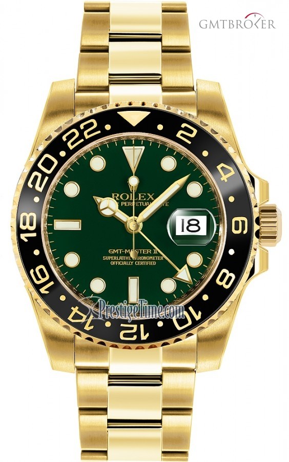 Rolex 116718LN Green  GMT Master II Mens Watch 116718LNGreen 208171