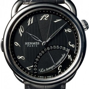 Hermès 036874WW00  Arceau Le Temps Suspendu 43mm Mens Wat 036874WW00 213219