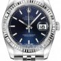 Rolex 116234 Blue Index Jubilee  Datejust 36mm Stainless