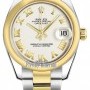Rolex 178243 White Roman Oyster  Datejust 31mm Stainless
