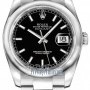 Rolex 116200 Black Index Oyster  Datejust 36mm Stainless