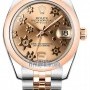 Rolex 178241 Pink Floral Jubilee  Datejust 31mm Stainles