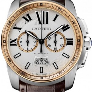 Cartier W7100043  Calibre de  Chronograph Mens Watch W7100043 207391