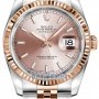Rolex 116231 Pink Index Jubilee  Datejust 36mm Stainless