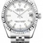 Rolex 178274 White Index Jubilee  Datejust 31mm Stainles