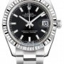 Rolex 178274 Black Index Oyster  Datejust 31mm Stainless