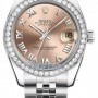 Rolex 178384 Pink Roman Jubilee  Datejust 31mm Stainless