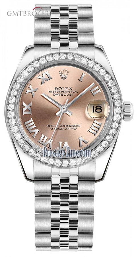 Rolex 178384 Pink Roman Jubilee  Datejust 31mm Stainless 178384PinkRomanJubilee 415575