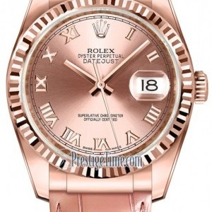 Rolex 116135 Pink Roman  Datejust 36mm Everose Gold Mids 116135PinkRoman 464975
