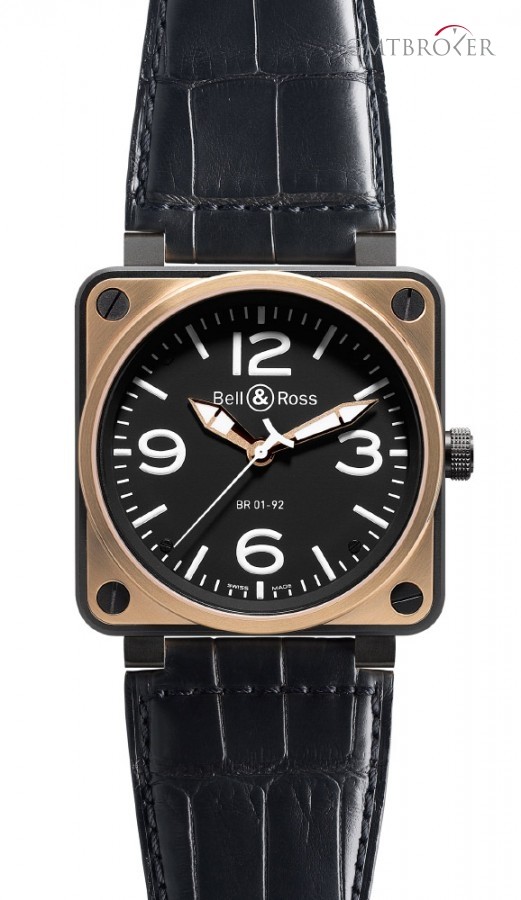 Bell & Ross BR01-92 Pink Gold Carbon Bell  Ross BR01-92 Automa BR01-92PinkGoldCarbon 153961