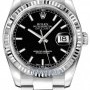 Rolex 116234 Black Index Oyster  Datejust 36mm Stainless