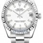 Rolex 178274 White Index Oyster  Datejust 31mm Stainless