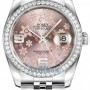 Rolex 116244 Pink Floral Jubilee  Datejust 36mm Stainles