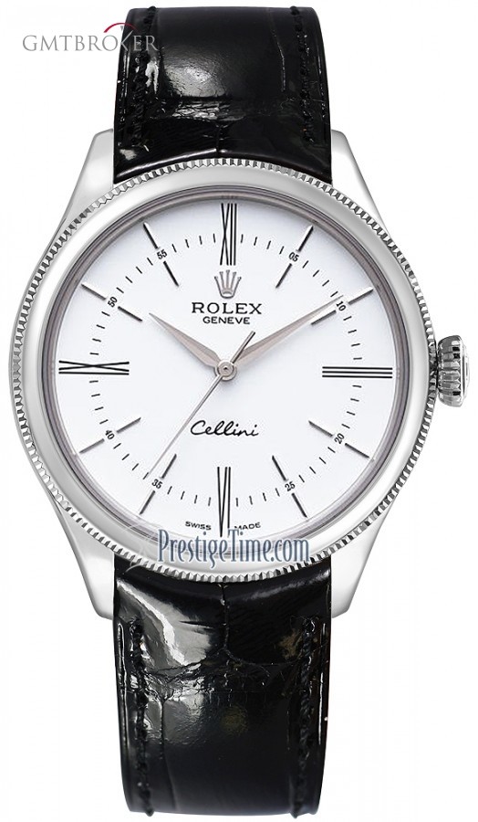 Rolex 50509 White  Cellini Time 39mm Mens Watch 50509White 463335