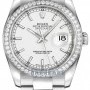 Rolex 116244 White Index Oyster  Datejust 36mm Stainless