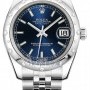 Rolex 178344 Blue Index Jubilee  Datejust 31mm Stainless