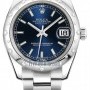 Rolex 178344 Blue Index Oyster  Datejust 31mm Stainless