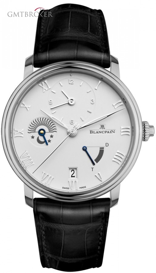 Blancpain 6660-1127a-55b  Villeret Half Timezone Mens Watch 6660-1127a-55b 204469