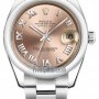 Rolex 178240 Pink Roman Oyster  Datejust 31mm Stainless
