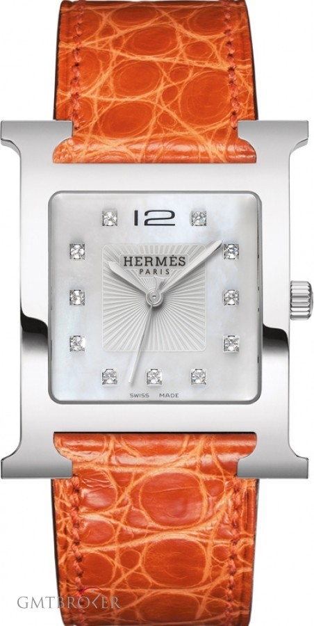 Hermès 036840WW00  H Hour Quartz Large TGM Midsize Watch 036840WW00 200417