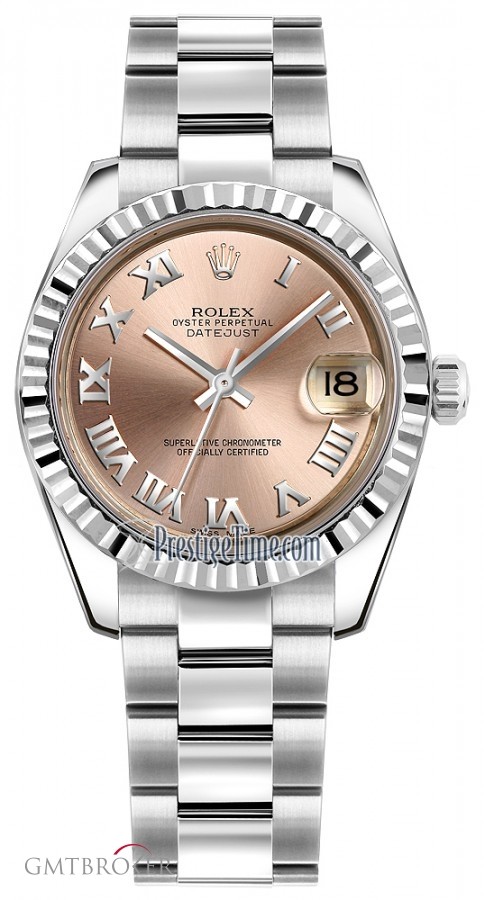 Rolex 178274 Pink Roman Oyster  Datejust 31mm Stainless 178274PinkRomanOyster 396329