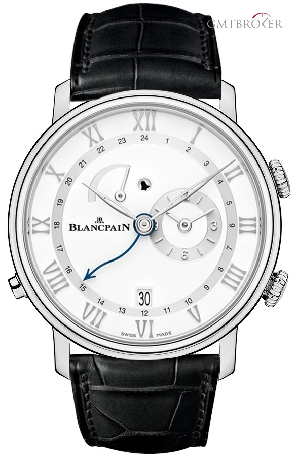 Blancpain 6640-1127-55b  Villeret Reveil GMT Mens Watch 6640-1127-55b 256657