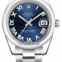 Rolex 178240 Blue Roman Oyster  Datejust 31mm Stainless