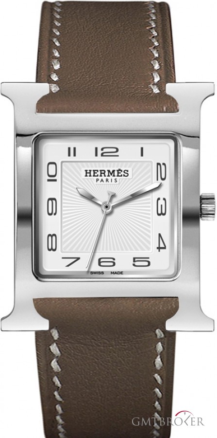 Hermès 036835WW00  H Hour Quartz Large TGM Midsize Watch 036835WW00 200413