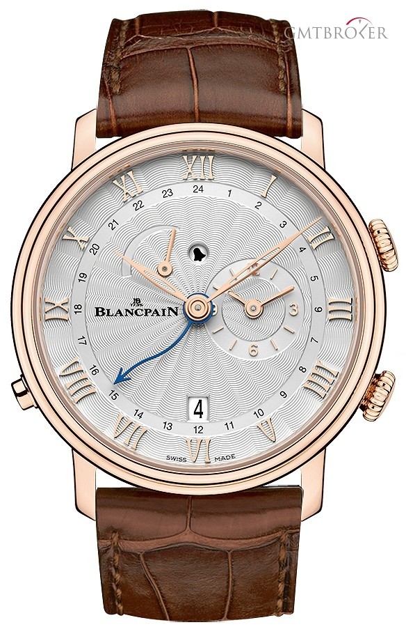 Blancpain 6640-3642-55b  Villeret Reveil GMT Mens Watch 6640-3642-55b 256667