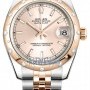 Rolex 178341 Pink Index Jubilee  Datejust 31mm Stainless