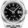 Rolex 116200 Black Index Jubilee  Datejust 36mm Stainles